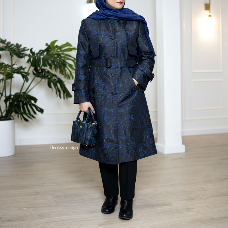بارانی (ترنچ کت) بلند کدA210