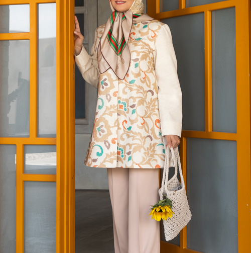 مانتو لینن هندی شماره دوزی ST405