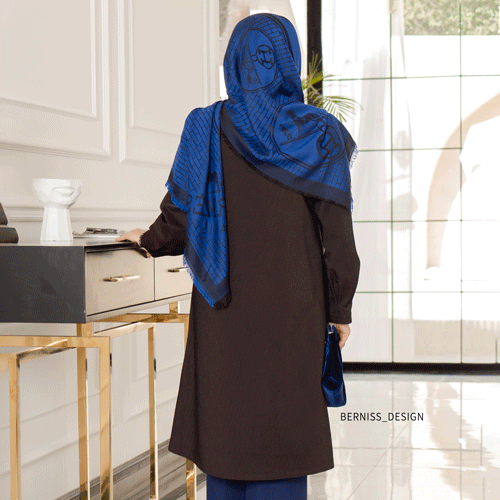 مانتو ژاکارد زرشکی A123، تصویر 3